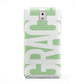 Pale Green with Bold White Text Samsung Galaxy Note 3 Case