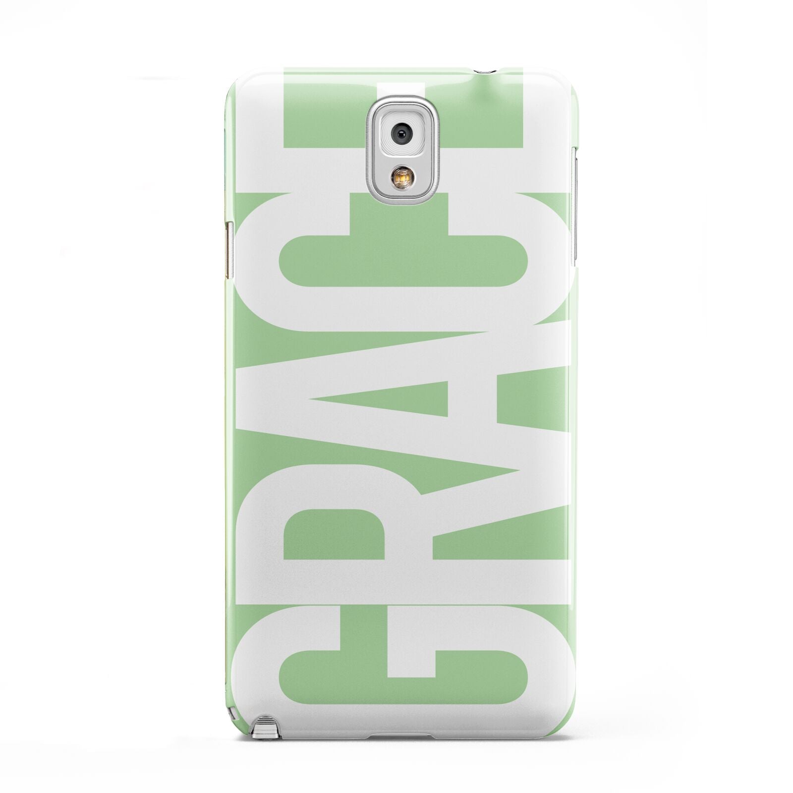 Pale Green with Bold White Text Samsung Galaxy Note 3 Case
