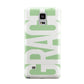 Pale Green with Bold White Text Samsung Galaxy Note 4 Case