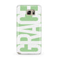 Pale Green with Bold White Text Samsung Galaxy Note 5 Case