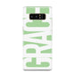 Pale Green with Bold White Text Samsung Galaxy Note 8 Case