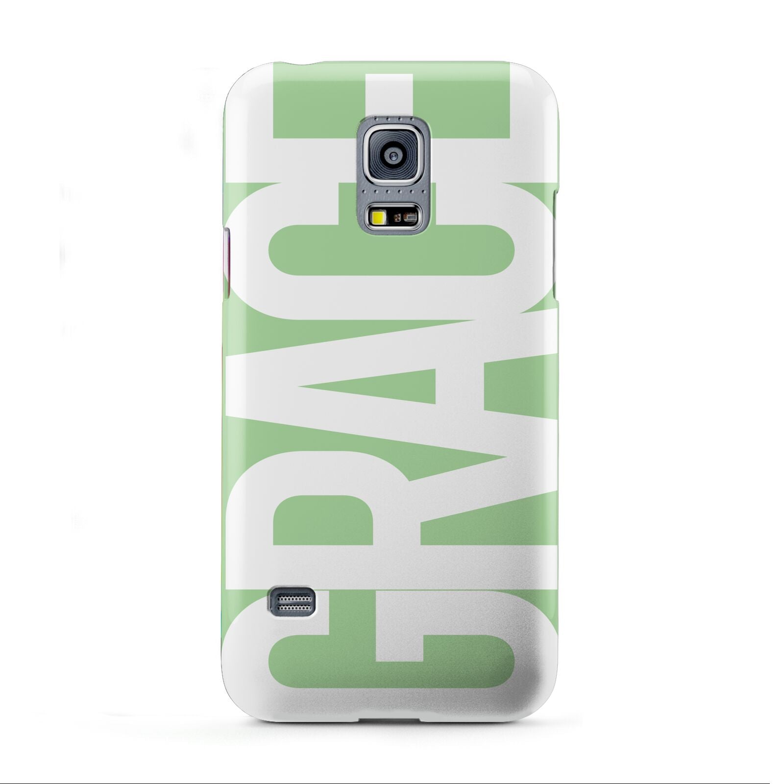 Pale Green with Bold White Text Samsung Galaxy S5 Mini Case