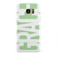 Pale Green with Bold White Text Samsung Galaxy S7 Edge Case