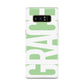 Pale Green with Bold White Text Samsung Galaxy S8 Case