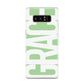 Pale Green with Bold White Text Samsung Galaxy S8 Case