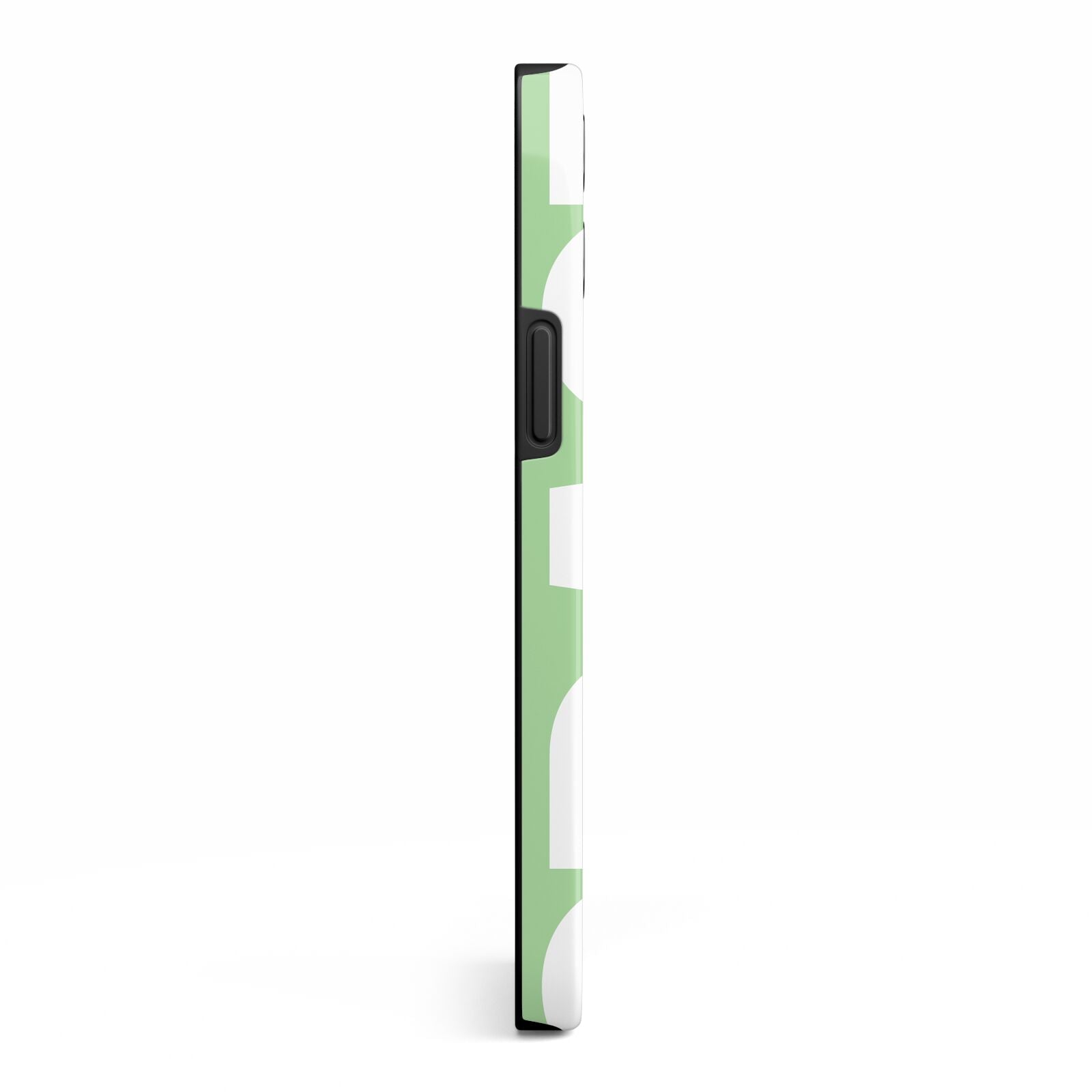 Pale Green with Bold White Text iPhone 13 Pro Max Side Image 3D Tough Case