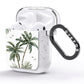 Palm Tree Pattern AirPods Glitter Case Side Image