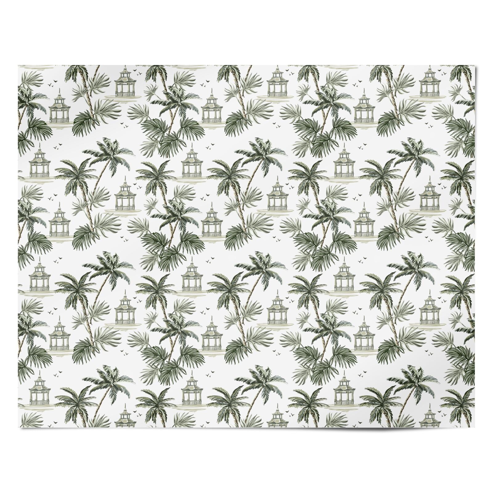Palm Tree Pattern Personalised Wrapping Paper Alternative