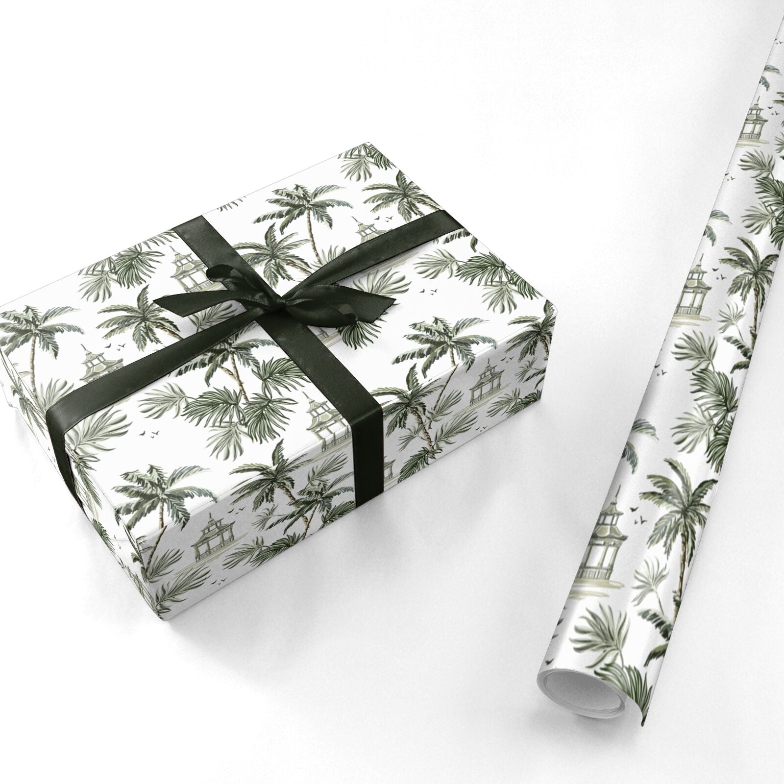 Palm Tree Pattern Personalised Wrapping Paper