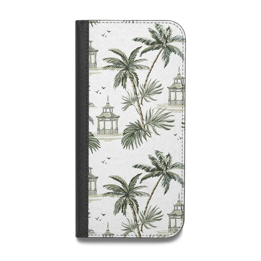 Palm Tree Pattern Vegan Leather Flip Samsung Case