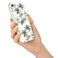 Palm Tree Pattern iPhone 7 Bumper Case on Silver iPhone Alternative Image