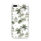 Palm Tree Pattern iPhone 8 Plus Bumper Case on Silver iPhone