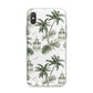 Palm Tree Pattern iPhone X Bumper Case on Silver iPhone Alternative Image 1