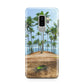 Palm Trees Samsung Galaxy S9 Plus Case on Silver phone