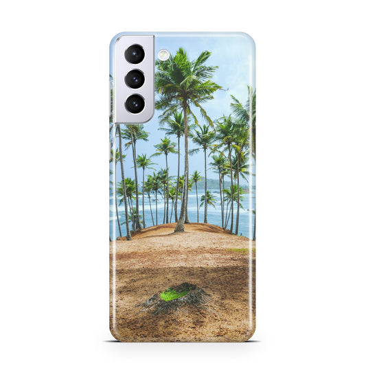 Palm Trees Samsung S21 Plus Phone Case
