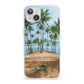 Palm Trees iPhone 13 Clear Bumper Case