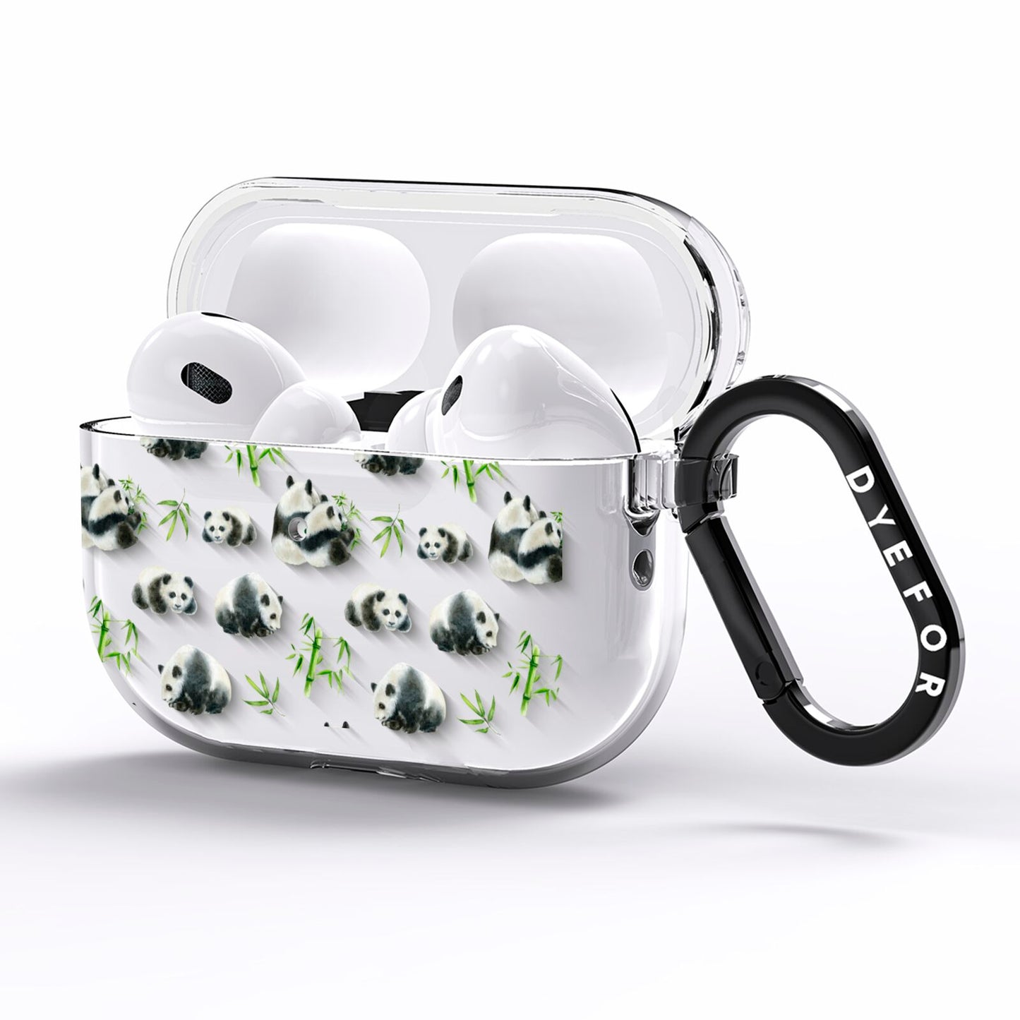 Panda AirPods Pro Clear Case Side Image