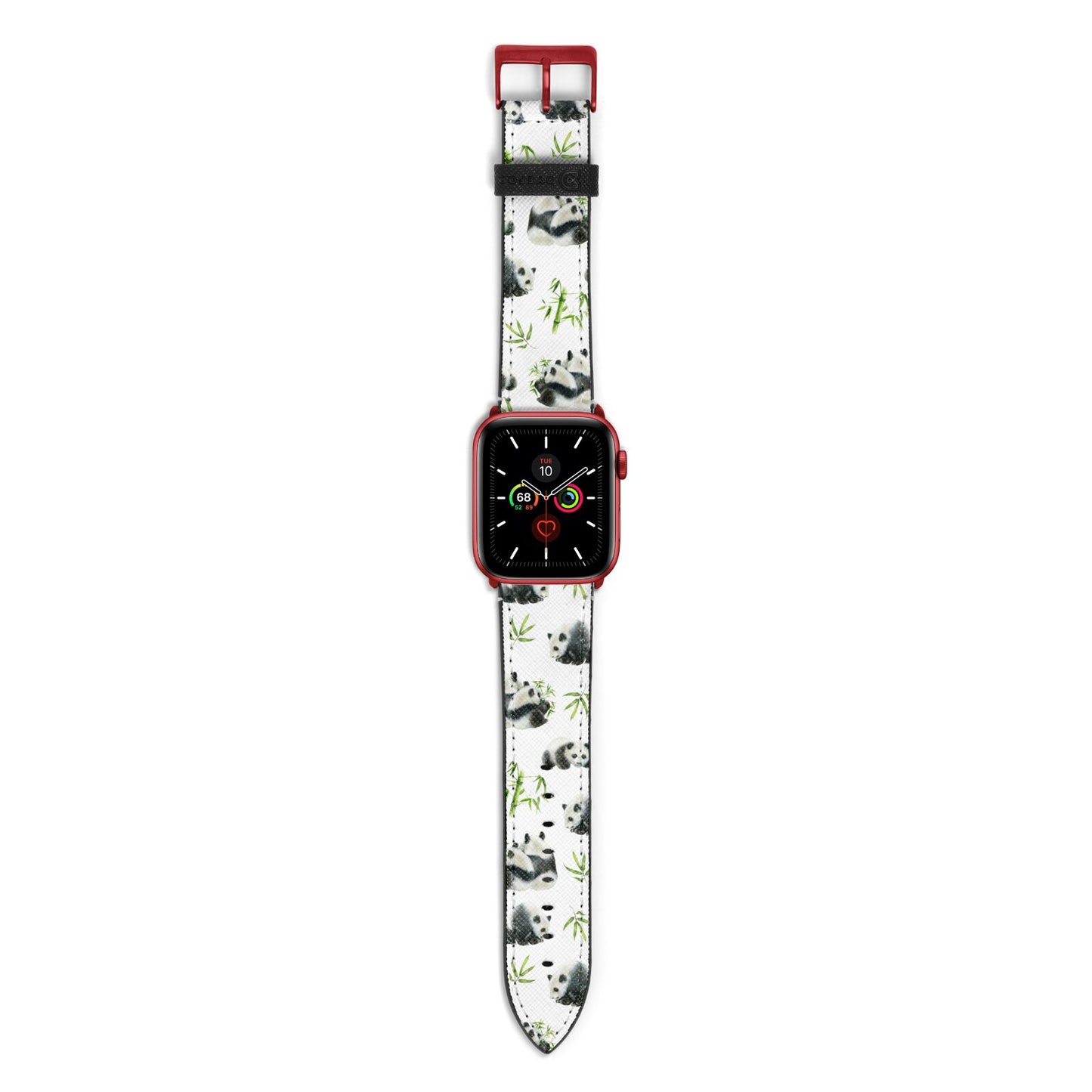 Panda Apple Watch Strap with Red Hardware