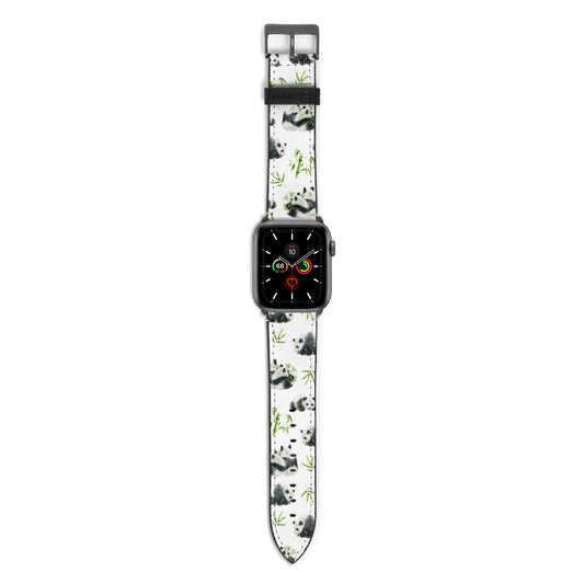 Panda Apple Watch Strap with Space Grey Hardware
