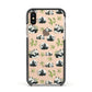 Panda Apple iPhone Xs Impact Case Black Edge on Gold Phone