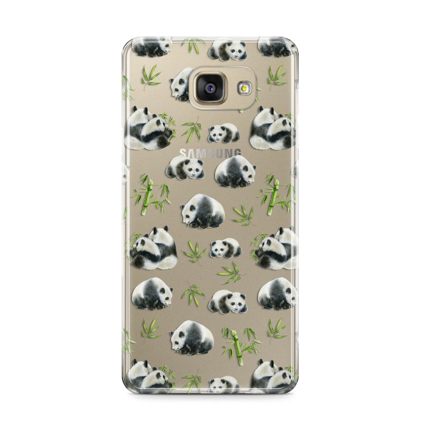Panda Samsung Galaxy A9 2016 Case on gold phone