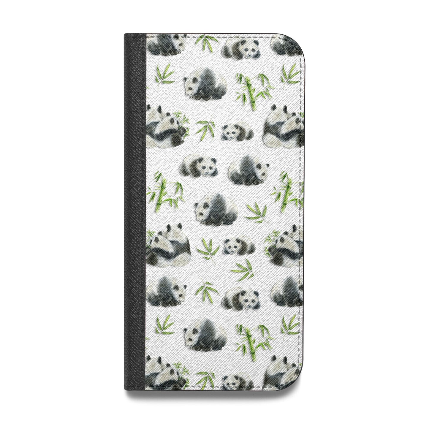 Panda Vegan Leather Flip Samsung Case