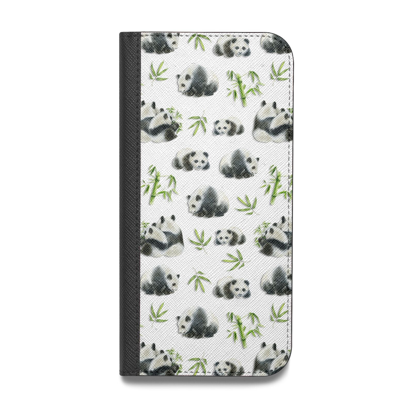 Panda Vegan Leather Flip Samsung Case
