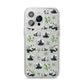Panda iPhone 14 Pro Max Glitter Tough Case Silver