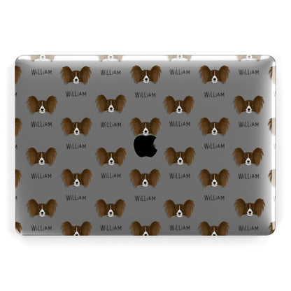 Papillon Icon with Name Apple MacBook Case
