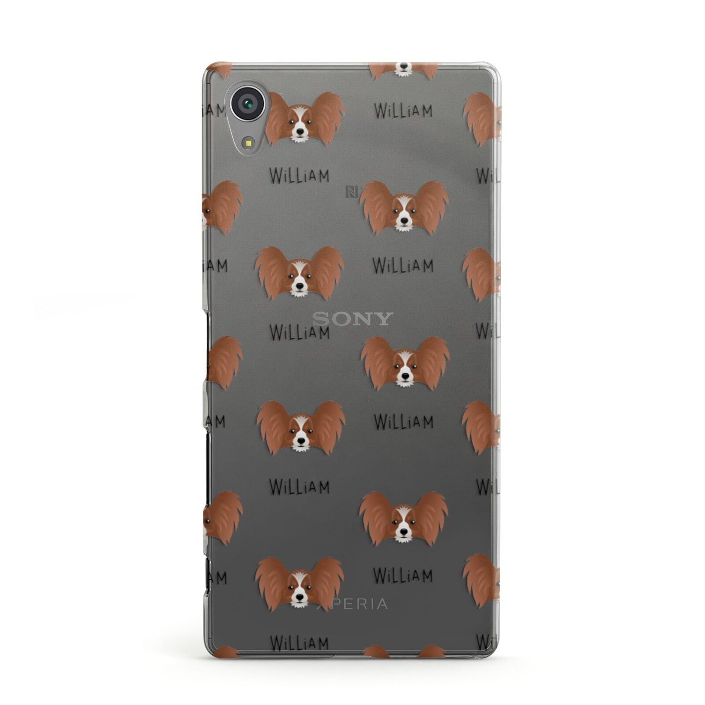 Papillon Icon with Name Sony Xperia Case