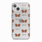 Papillon Icon with Name iPhone 13 TPU Impact Case with White Edges