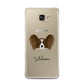 Papillon Personalised Samsung Galaxy A7 2016 Case on gold phone