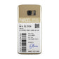 Parcel Label with Name Samsung Galaxy Case