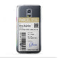 Parcel Label with Name Samsung Galaxy S5 Mini Case