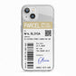 Parcel Label with Name iPhone 13 TPU Impact Case with White Edges