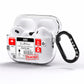 Parcel Stickers with Name AirPods Pro Clear Case Side Image