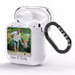 Parent and Child Photo with Text AirPods Clear Case Side Image