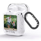 Parent and Child Photo with Text AirPods Glitter Case Side Image