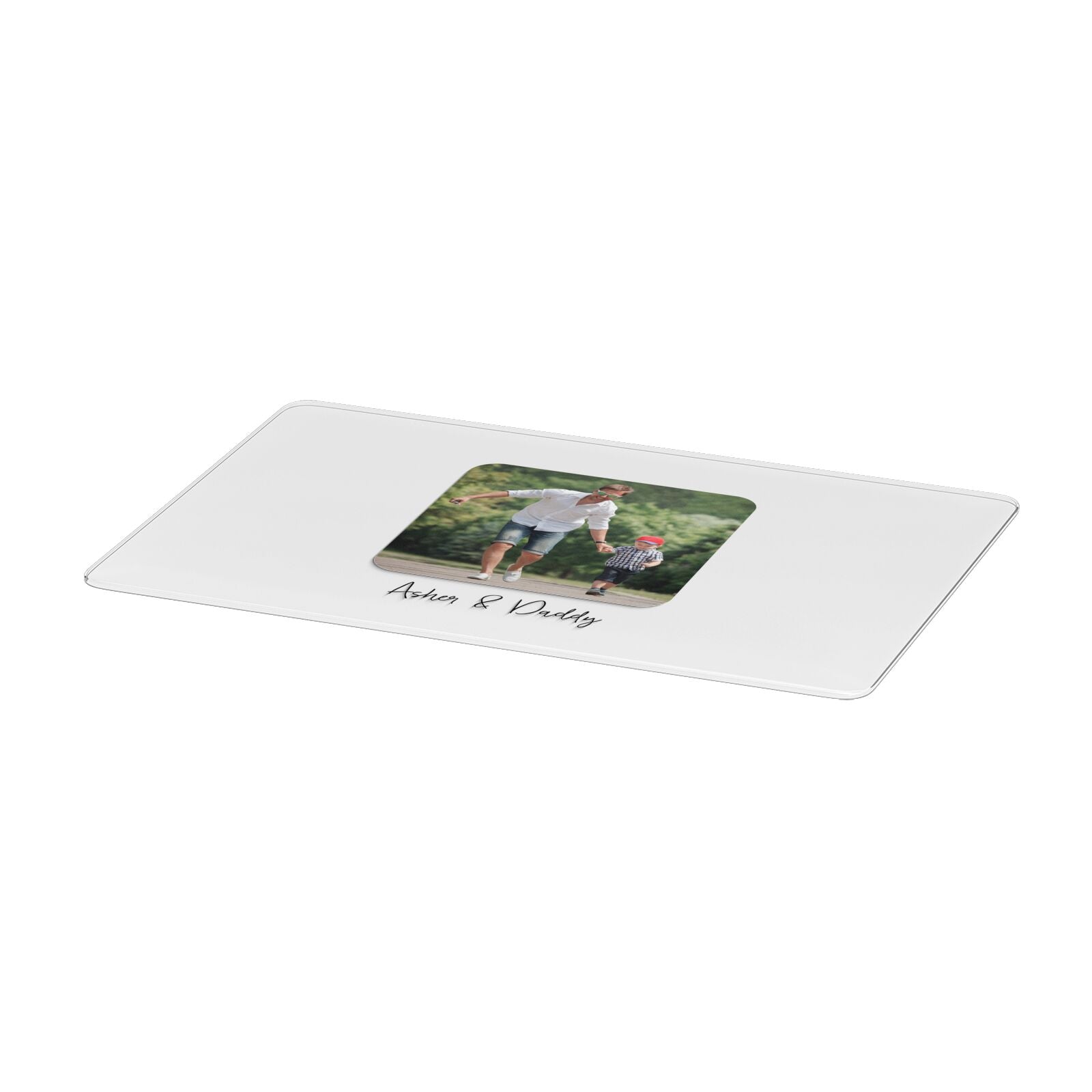 Parent and Child Photo with Text Apple MacBook Case Only