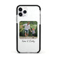 Parent and Child Photo with Text Apple iPhone 11 Pro in Silver with Black Impact Case