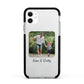 Parent and Child Photo with Text Apple iPhone 11 in White with Black Impact Case