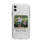 Parent and Child Photo with Text Apple iPhone 11 in White with Bumper Case