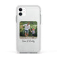 Parent and Child Photo with Text Apple iPhone 11 in White with White Impact Case