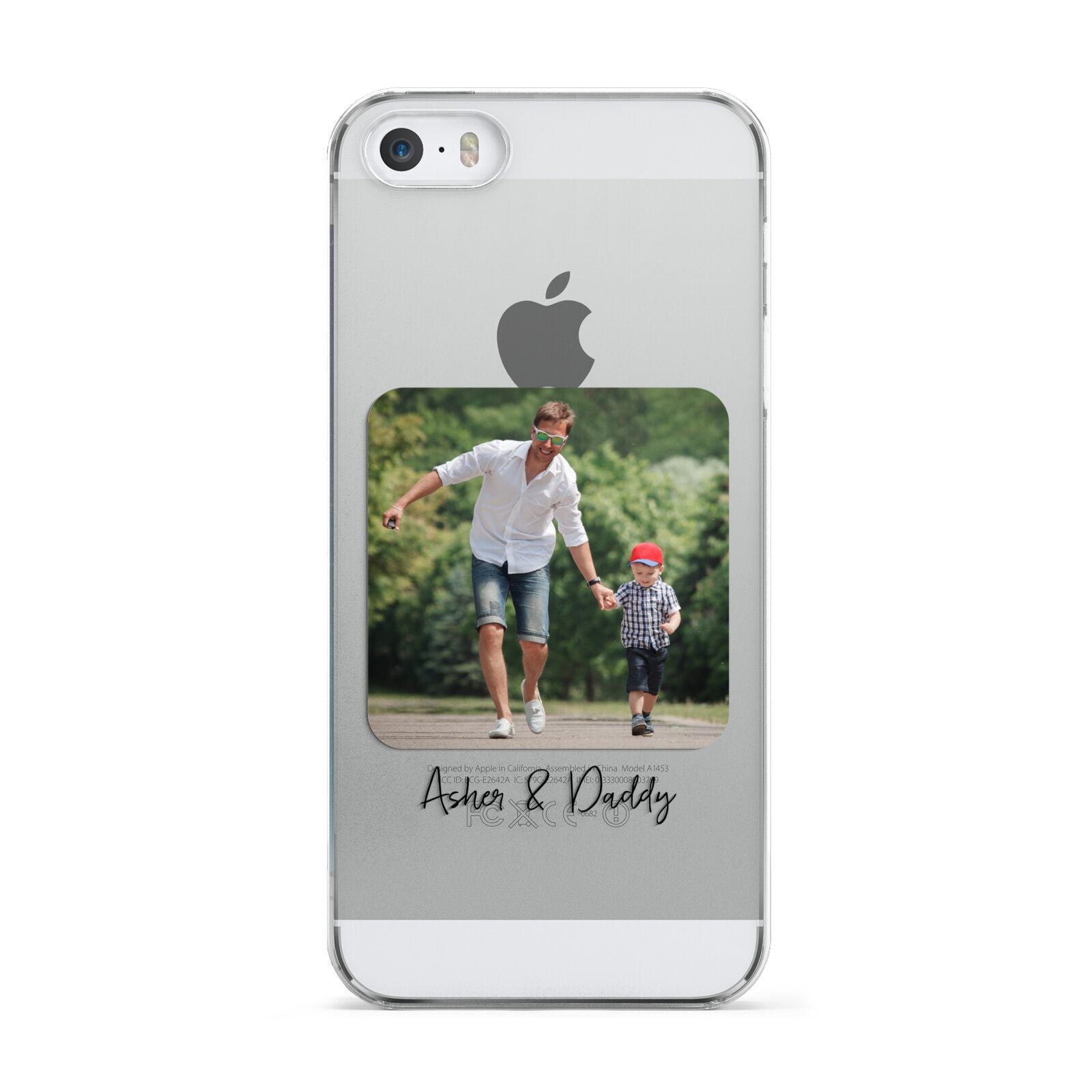 Parent and Child Photo with Text Apple iPhone 5 Case