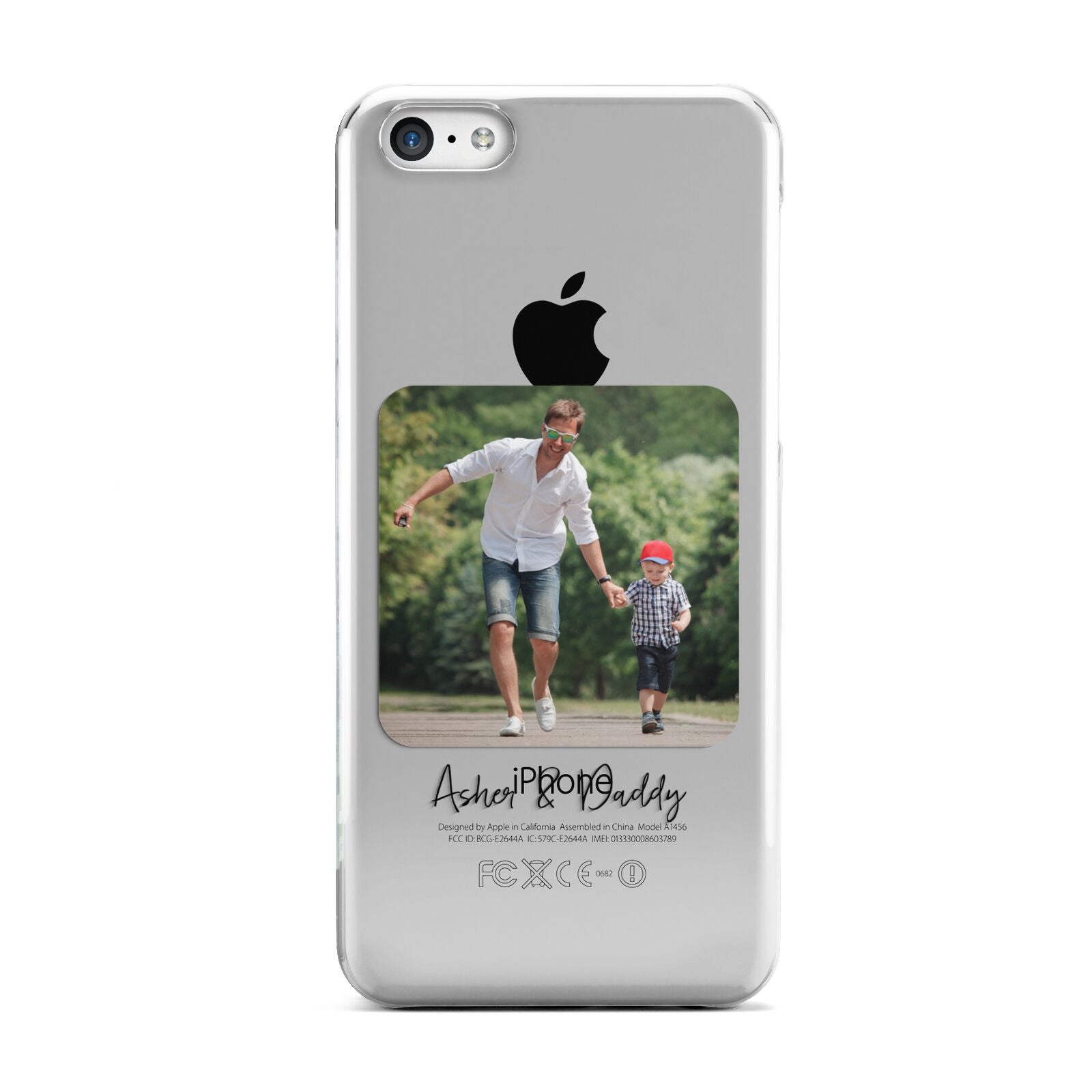 Parent and Child Photo with Text Apple iPhone 5c Case