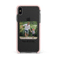 Parent and Child Photo with Text Apple iPhone Xs Max Impact Case Pink Edge on Black Phone