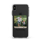 Parent and Child Photo with Text Apple iPhone Xs Max Impact Case White Edge on Black Phone