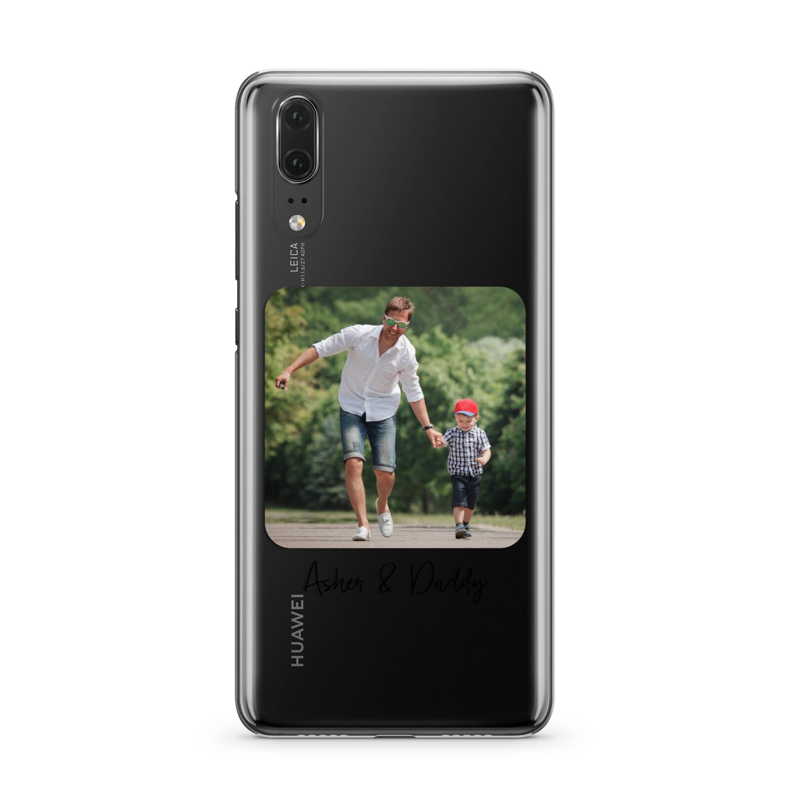Parent and Child Photo with Text Huawei P20 Phone Case
