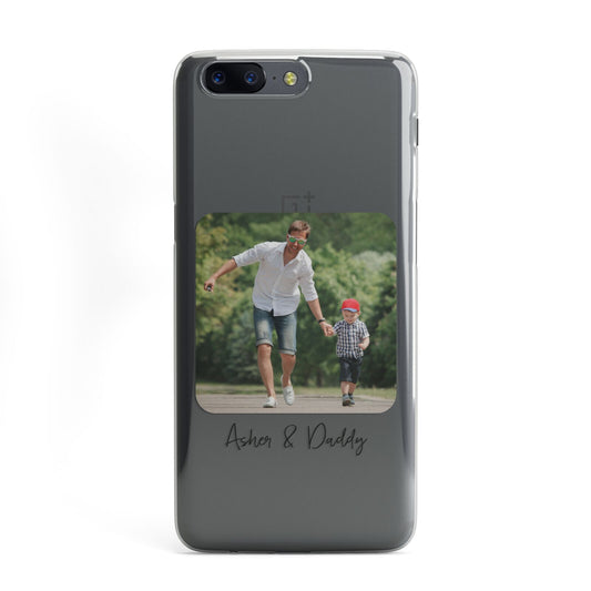 Parent and Child Photo with Text OnePlus Case
