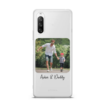 Parent and Child Photo with Text Sony Xperia 10 III Case